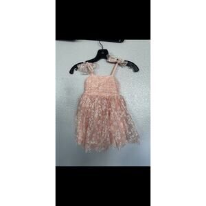 IBTOM CASTLE Princess Birthday Dress Bowknot Backless Party Tutu Size 90